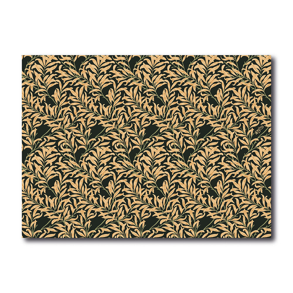 TOVAGLIETTA AMERICANA FOGLIE BEIGE 45X30CM