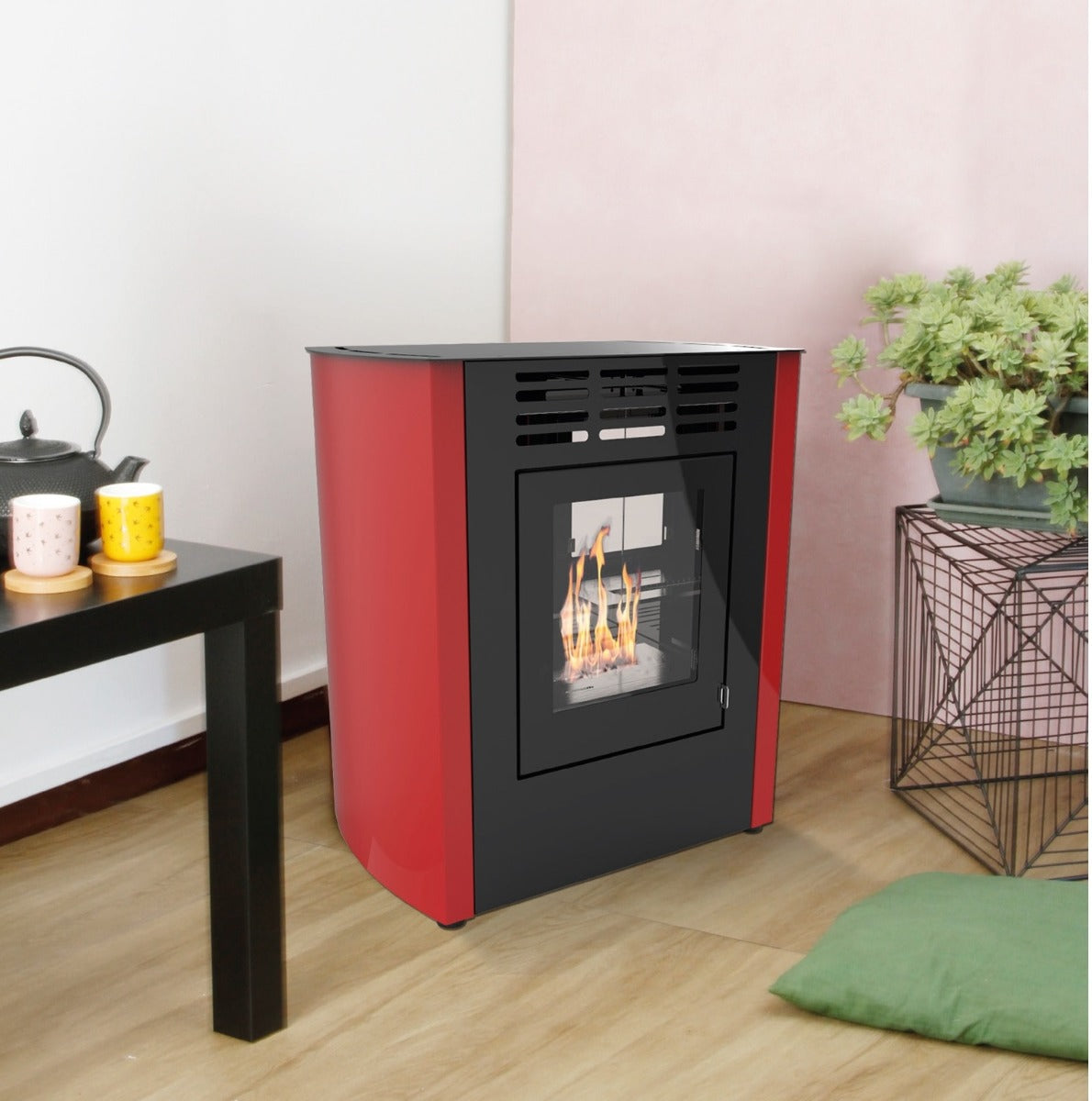STUFA A BIOETANOLO MELODIA JUNIOR VENTILATA BORDEAUX