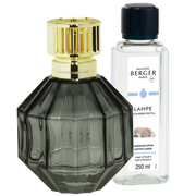 LAMPADA CATALITICA FACETTE NOIRE + RICARICA 250ML CARESSE DE COTON LAMPE BERGER