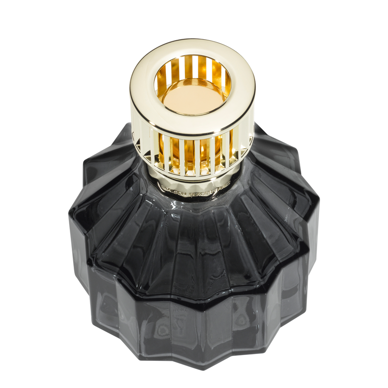 LAMPADA CATALITICA FACETTE NOIRE + RICARICA 250ML CARESSE DE COTON LAMPE BERGER