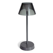 LAMPADA DA TAVOLO PORTATILE RICARICABILE COLOR GRIGIO H34CM