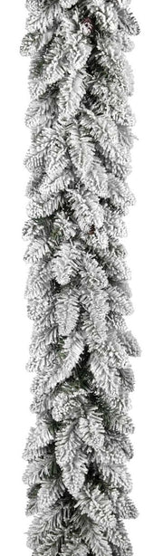 GHIRLANDA BOA INNEVATA CON PIGNE H270CM Ø27CM