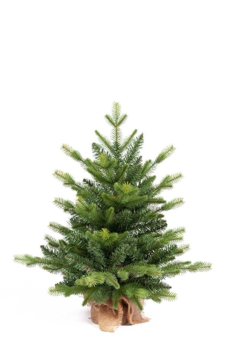 PINETTO VERDE 60CM CON BASE IN JUTA