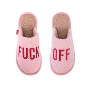Pantofole Fuck Off Rosa Taglia Fisura