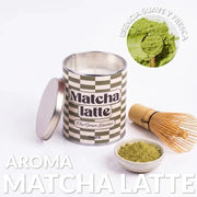 Candela metallo latta Matcha Latte Fisura