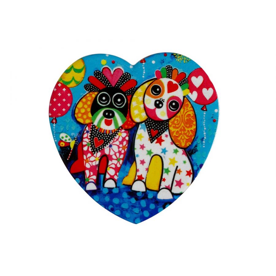 SOTTOBICCHIERE LOVE HEARTS 10CM OODLES OF LOVE