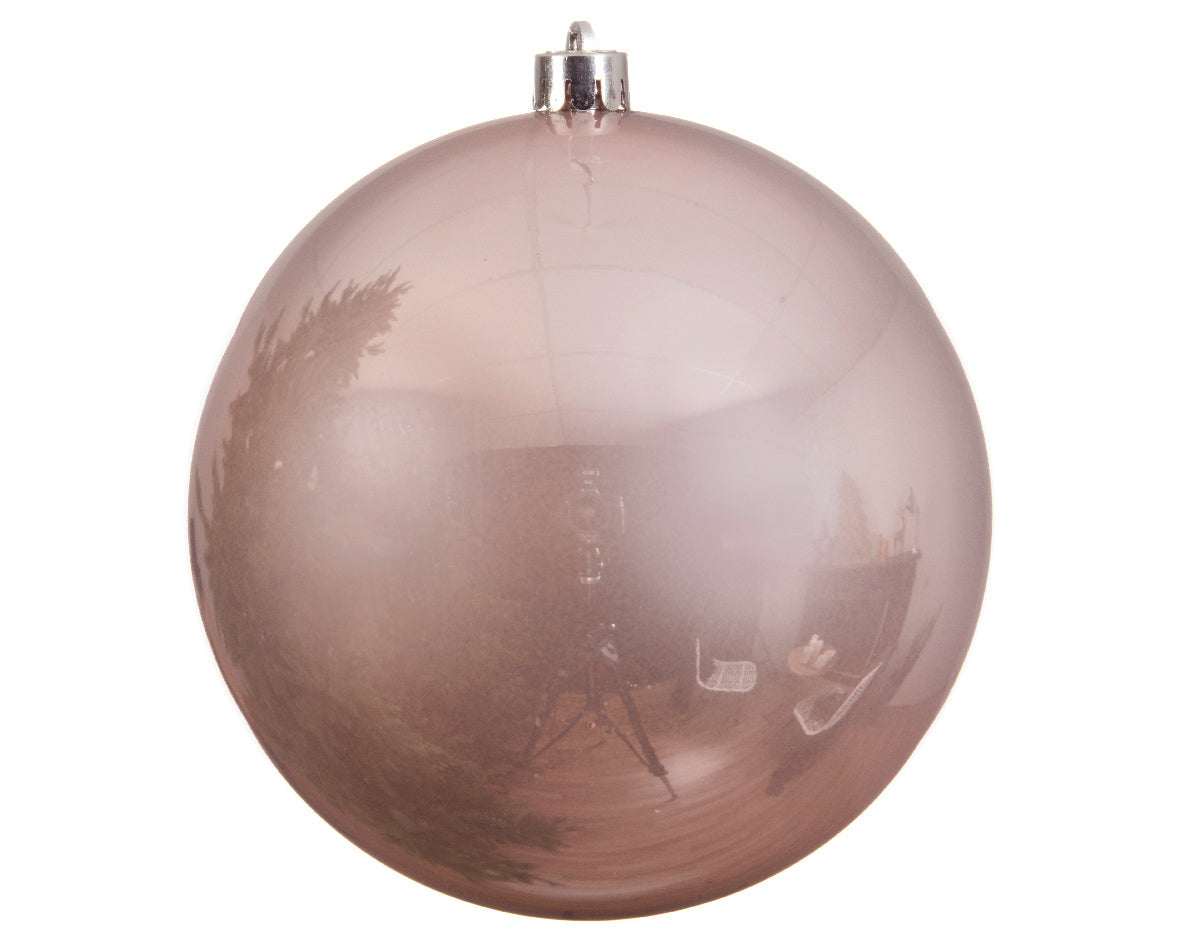 OFFERTA 3 PALLINE DI NATALE 14 CM ROSA CIPRIA
