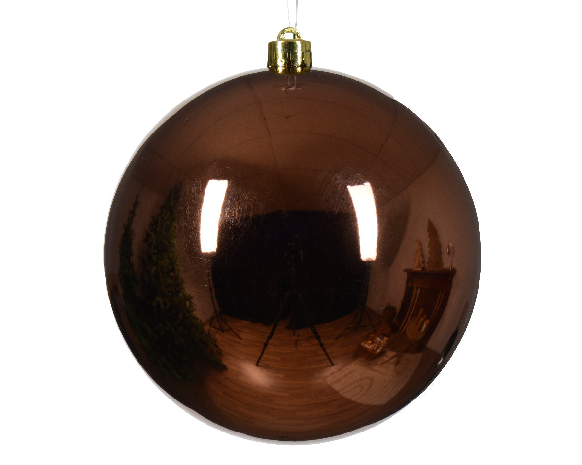 PALLINA DI NATALE D.14 CM COLORE BRONZO