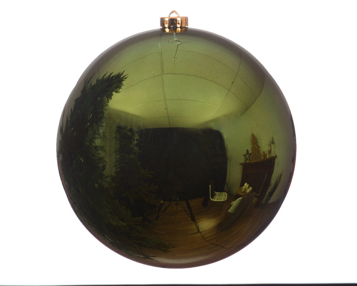OFFERTA 3 PALLINE DI NATALE 14 CM VERDE PINO