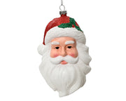 1 DECORAZIONE SANTA CLAUS BABBO NATALE APPENDIBILE BIANCO E ROSSO