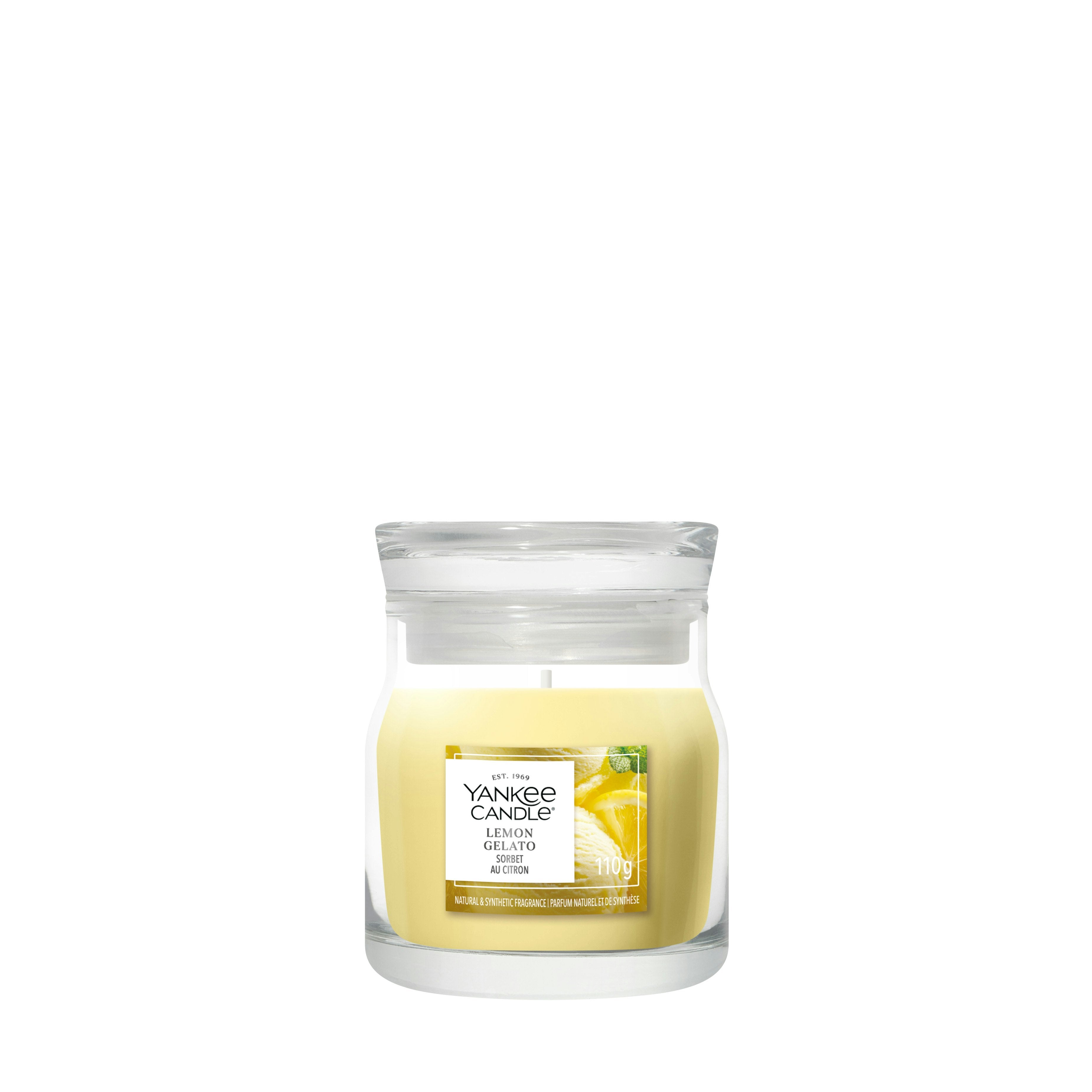Candela Lemon Gelato piccola Signature 110g Giallo Yankee Candle
