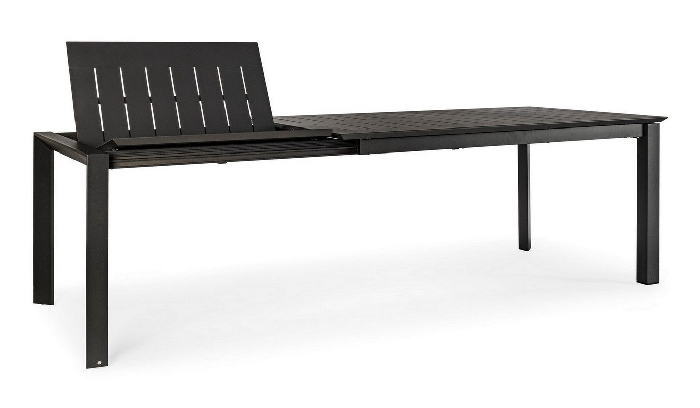 OFFERTA TAVOLO KONNOR ALLUNGABILE 160/240X100CM ANTRACITE +4 POLTRONE DELIA