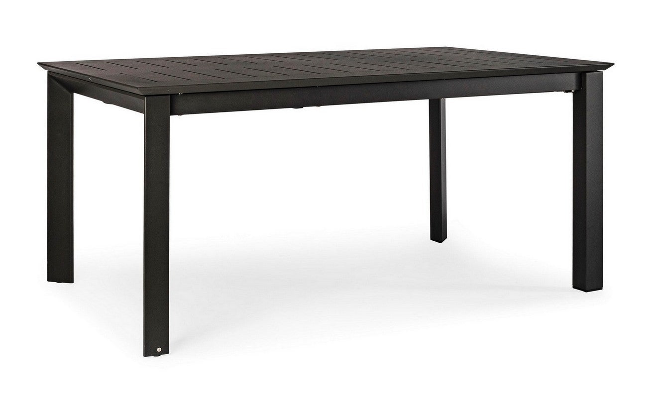 OFFERTA TAVOLO KONNOR ALLUNGABILE 160/240X100CM ANTRACITE +4 POLTRONE DELIA