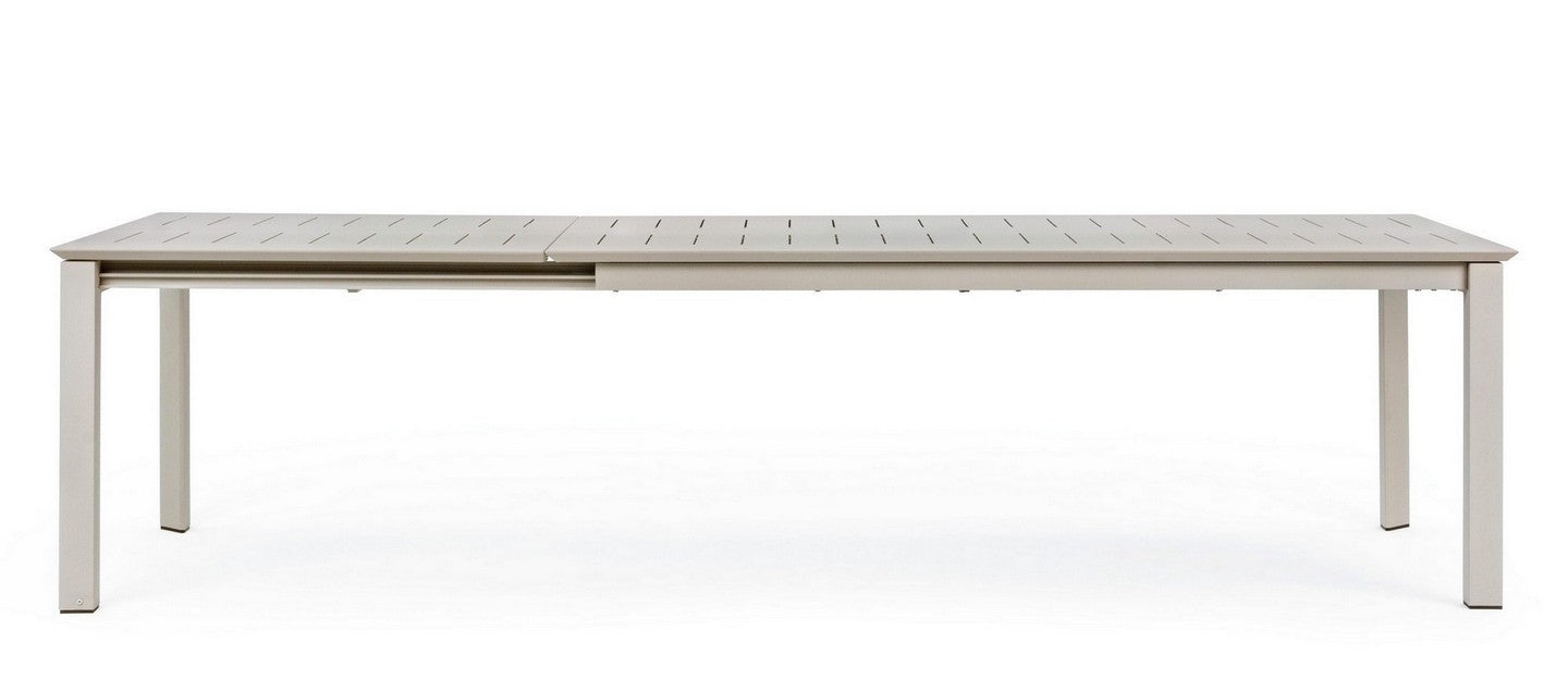 OFFERTA TAVOLO KONNOR ALLUNGABILE 200/300X110CM TORTORA RASTIN + 6 POLTRONE KONNOR