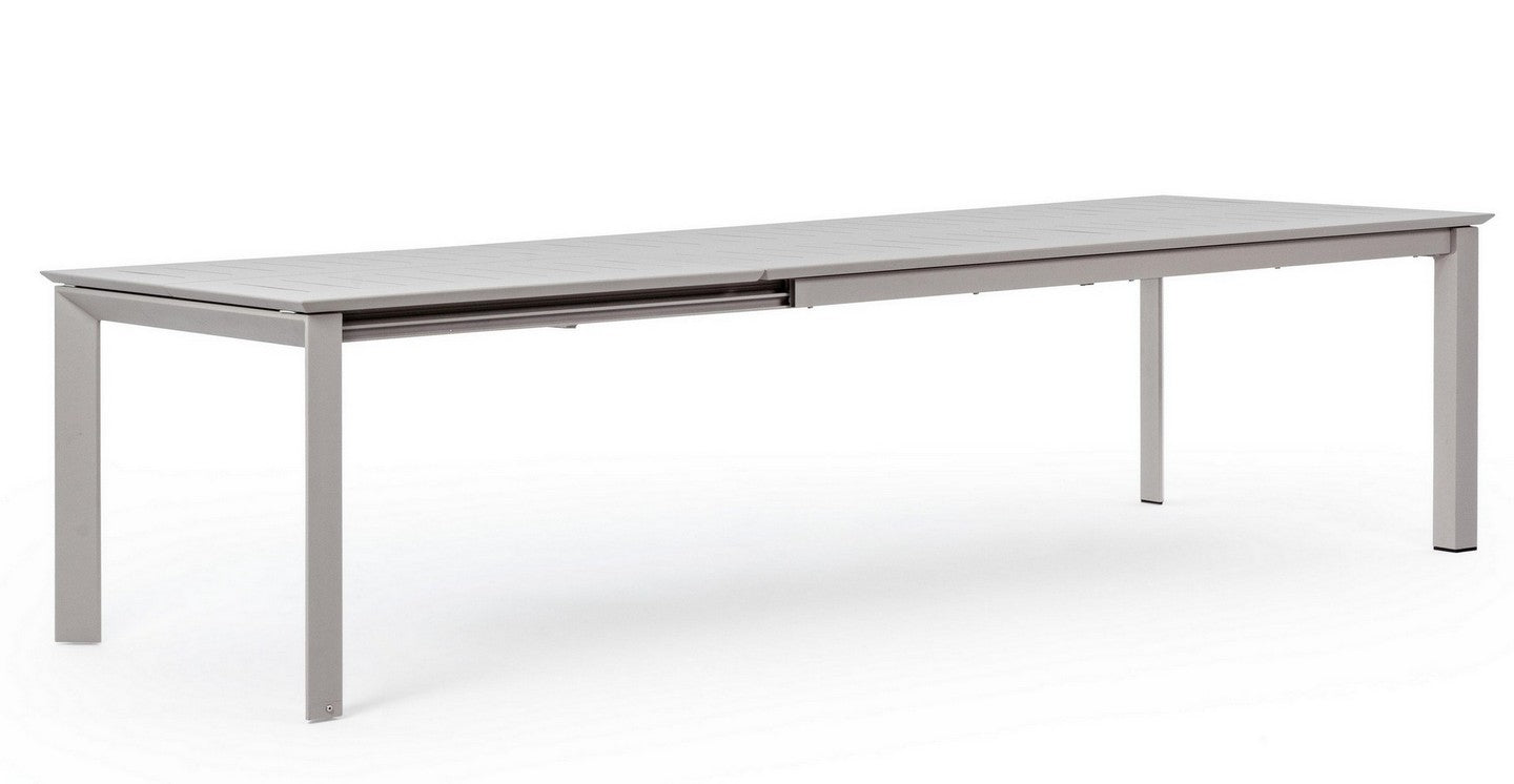 OFFERTA TAVOLO KONNOR ALLUNGABILE 200/300X110CM TORTORA RASTIN + 6 POLTRONE KONNOR