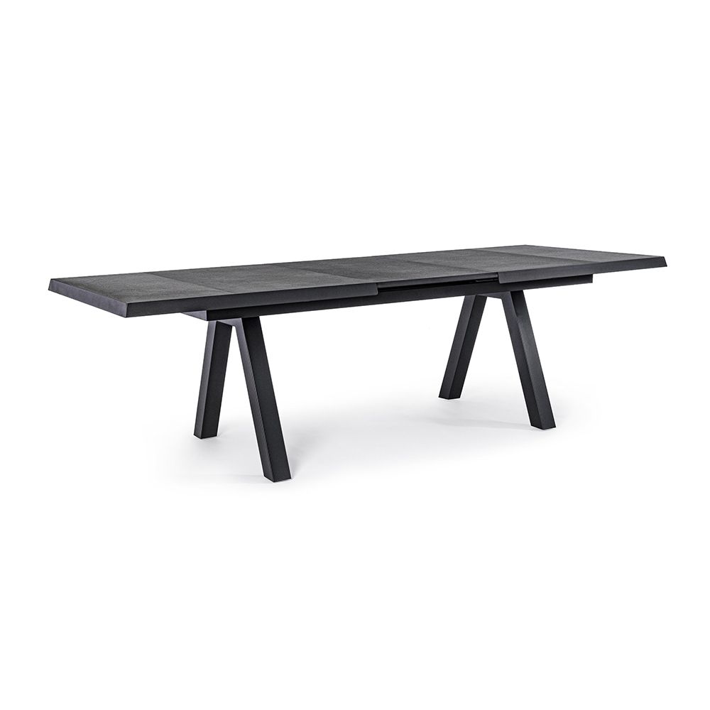 OFFERTA TAVOLO KRION ALLUNGABILE 205/265X100 ANTRACITE +4 POLTRONE ODEON