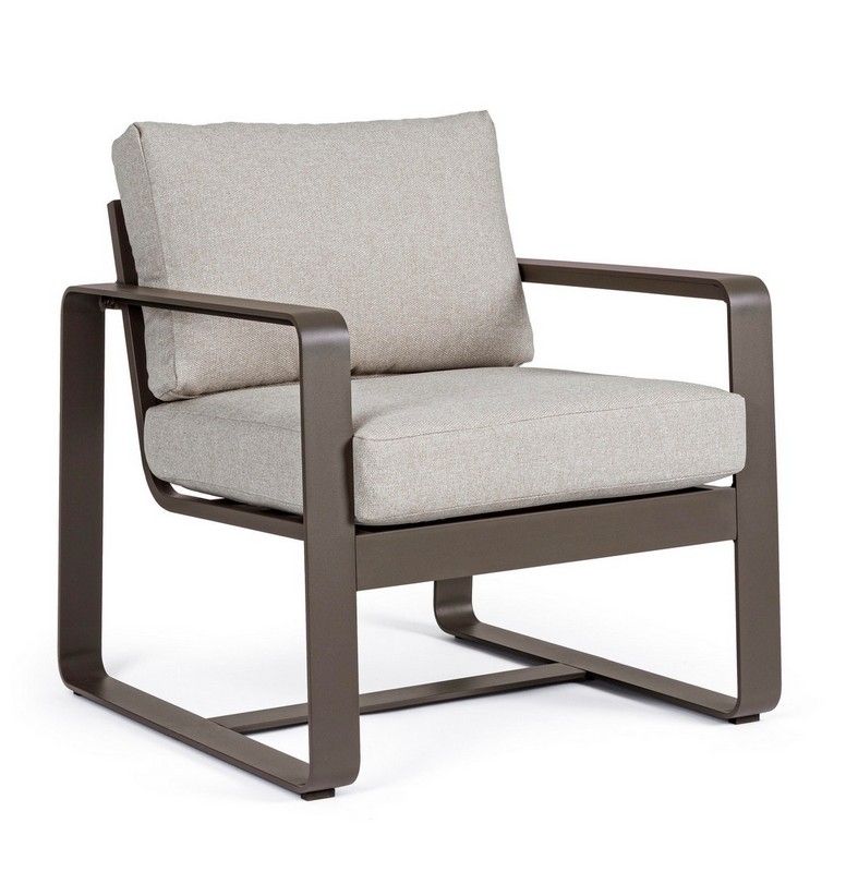 SALOTTO MERRIGAN 2 POLTRONE + DIVANO 3 POSTI + TAVOLINO BASSO MARRONE