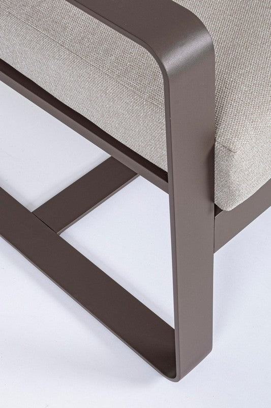 SALOTTO MERRIGAN 2 POLTRONE + DIVANO 3 POSTI + TAVOLINO BASSO MARRONE