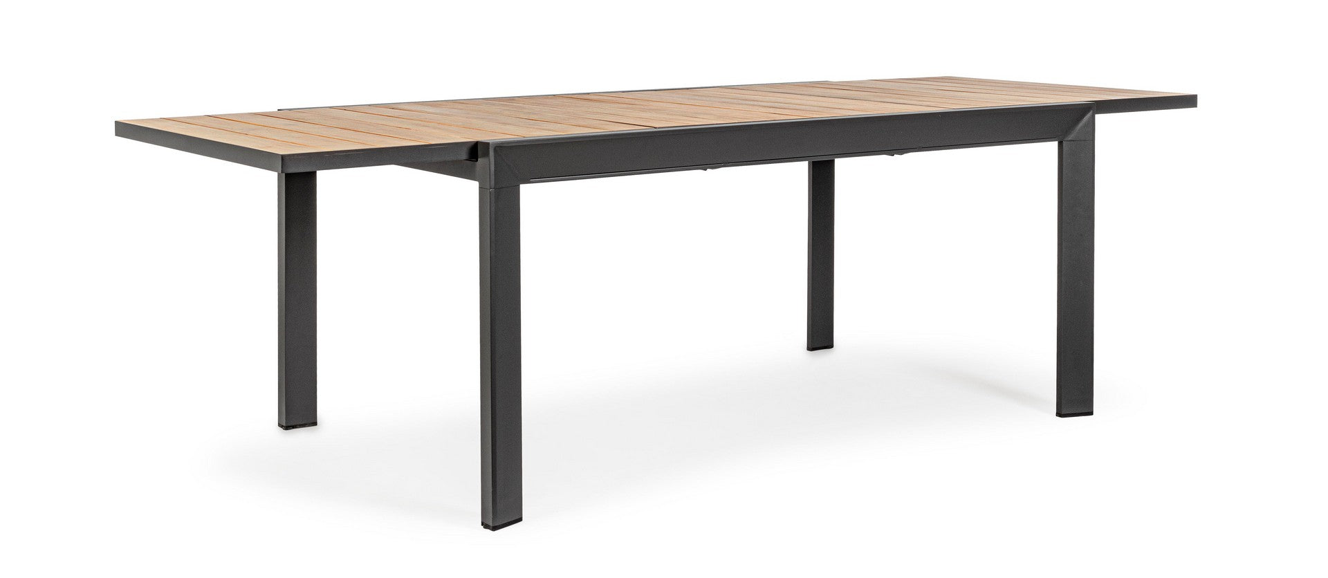 OFFERTA TAVOLO BELMAR ALLUNGABILE 100X220/340CM ANTRACITE + 6 POLTRONE ANTRACITE BELMAR