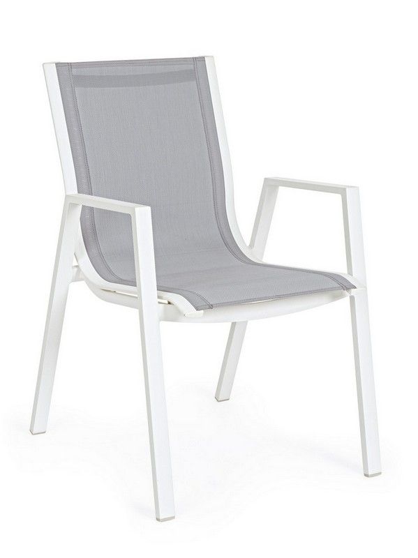 OFFERTA TAVOLO HILDE ALLUNGABILE 140/210X77CM BIANCO +4 POLTRONE PELAGIUS