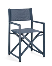 SEDIA REGISTA TAYLOR IN ALLUMINIO PIEGHEVOLE BLU NAVY