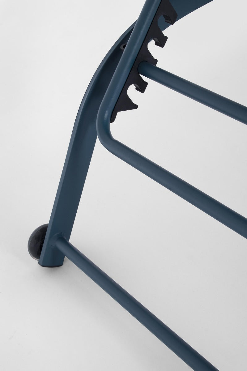 LETTINO PRENDISOLE RECLINABILE CON RUOTE TAYLOR BLU NAVY