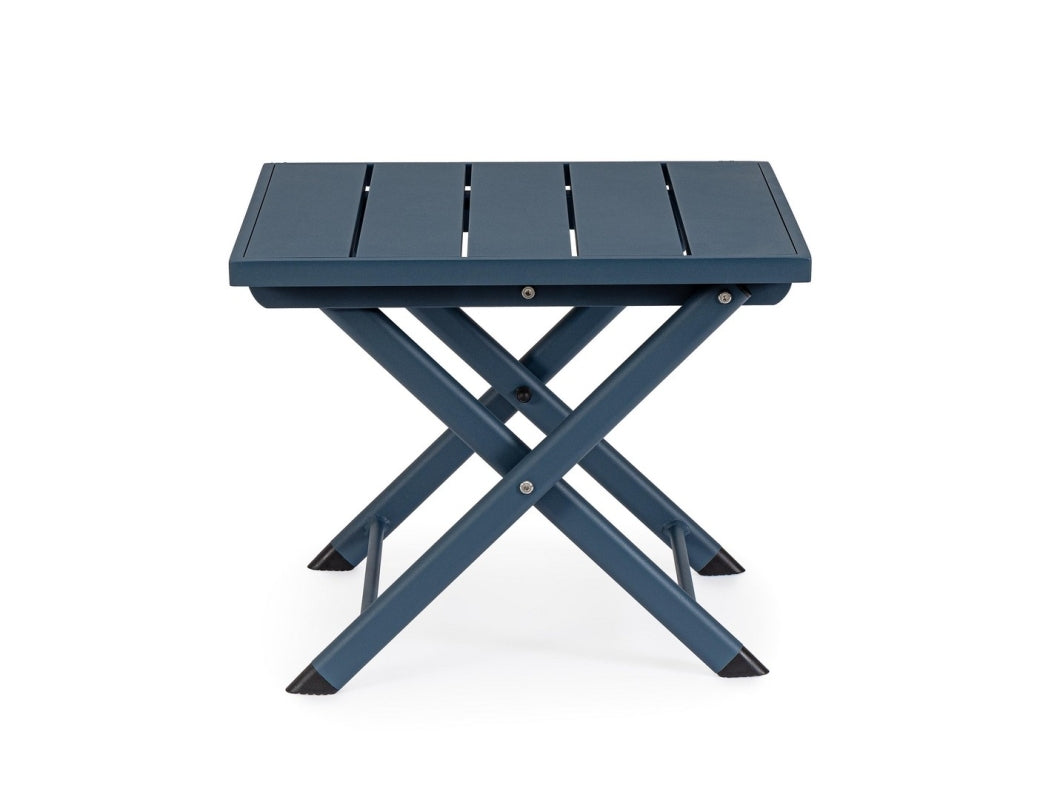 TAVOLINO TAYLOR IN ALLUMINIO 44X43 BLU NAVY
