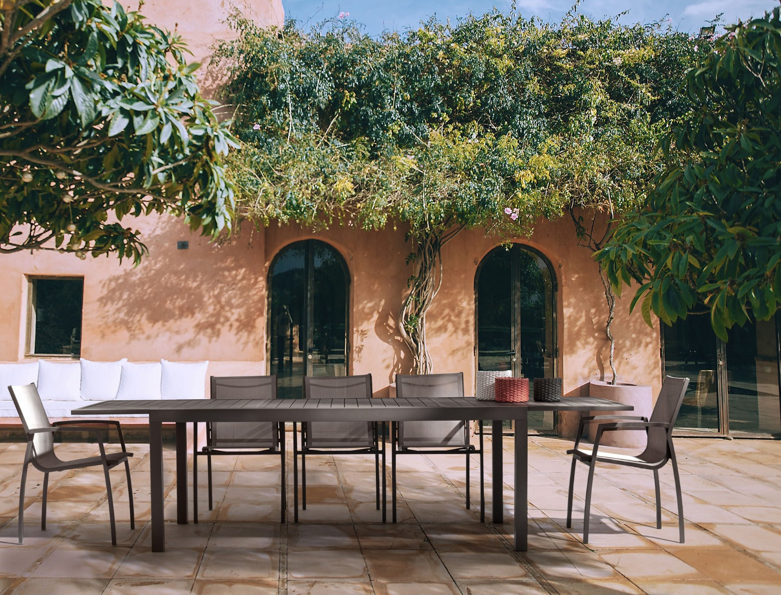 TAVOLO ALLUNGABILE HILDE 200-300X100 CM CAFFE'