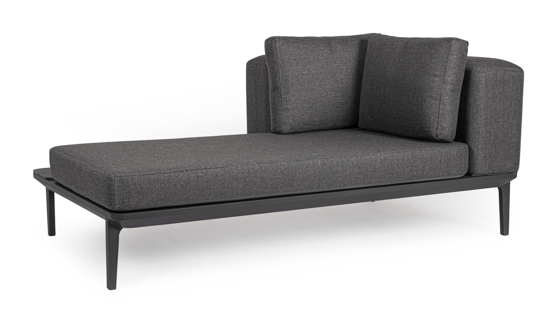 2 DIVANI 2 POSTI LOUNGE MATRIX ANTRACITE + 2 TAVOLINI MATRIX 99X99CM