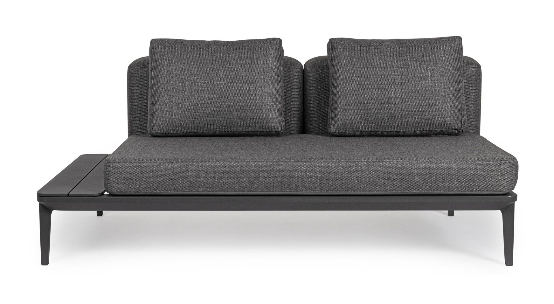 2 DIVANI 2 POSTI LOUNGE MATRIX ANTRACITE + 2 TAVOLINI MATRIX 99X99CM