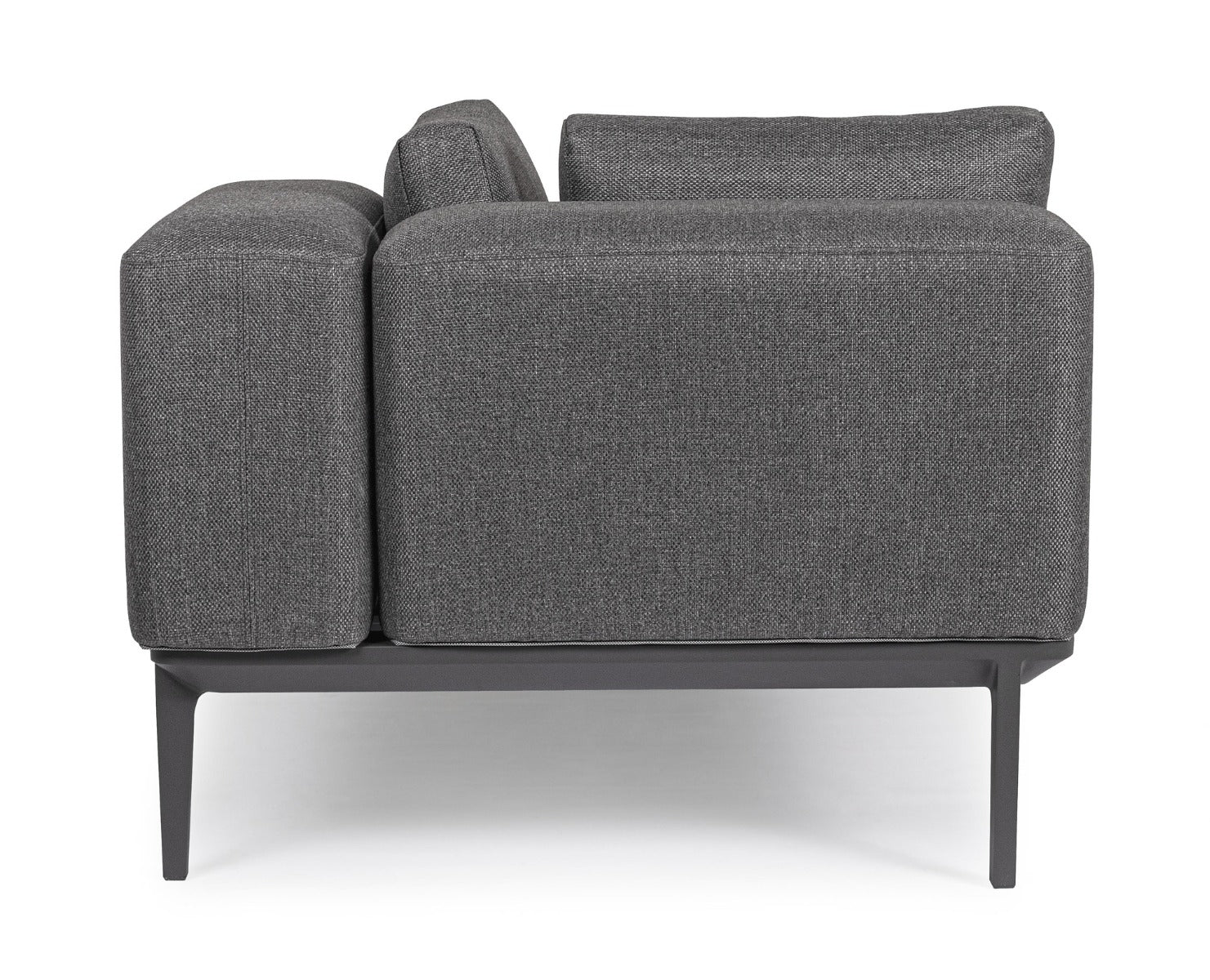 2 DIVANI 2 POSTI LOUNGE MATRIX ANTRACITE + 2 TAVOLINI MATRIX 99X99CM