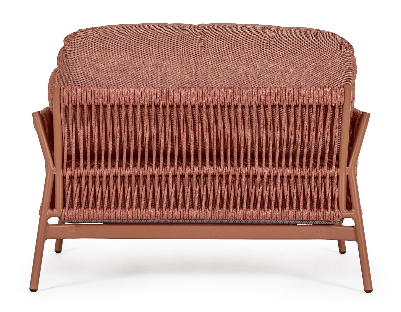 POLTRONA PARDIS CON CUSCINI TERRACOTTA