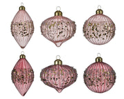 OFFERTA 3 DECORAZIONI APPENDIBILI A TEMA NATALE D8CM ROSA MODELLO ASSORTITO