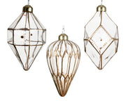 OFFERTA 3 DECORAZIONI APPENDIBILI A TEMA NATALE TRASPARENTE MODELLO ASSORTITO