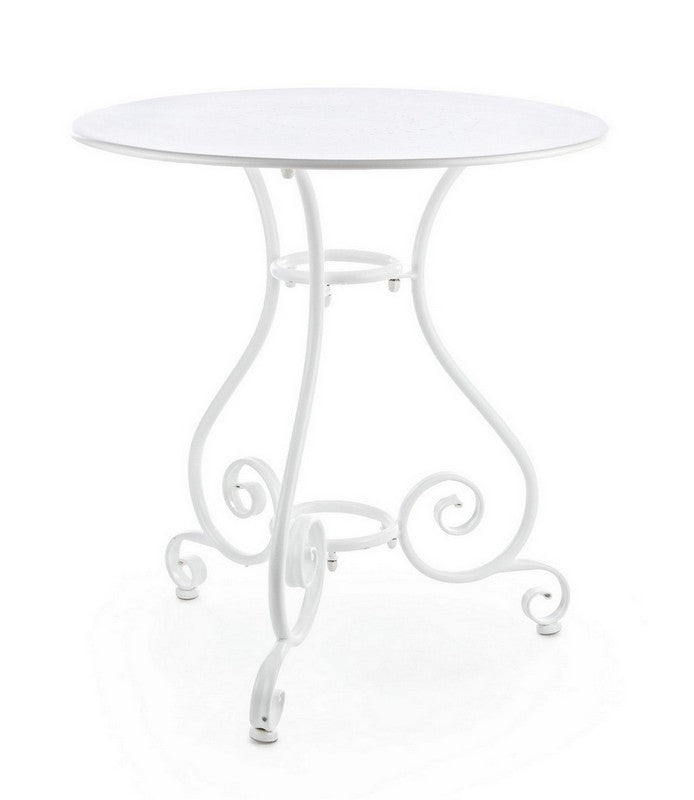 OFFERTA TAVOLO ETIENNE Ø70CM +2 POLTRONE ETIENNE BIANCHE