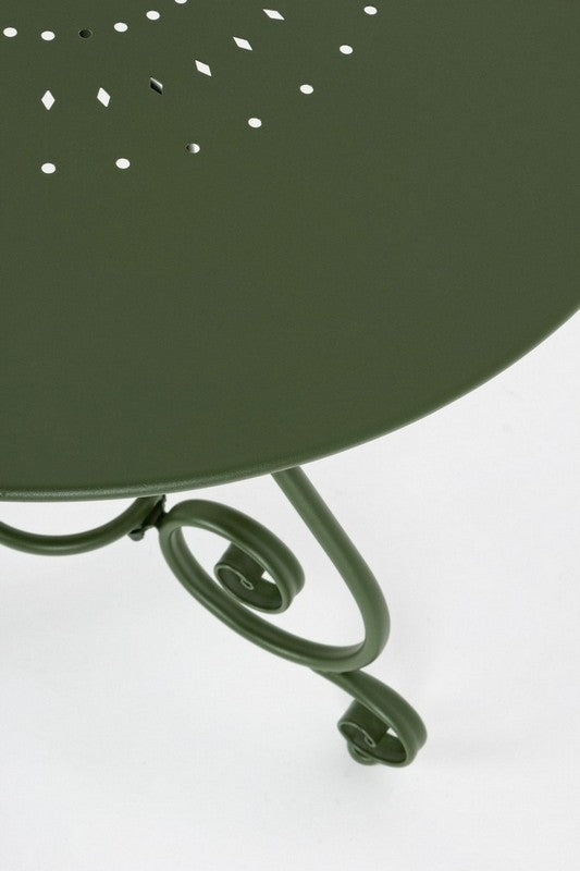 OFFERTA TAVOLO ETIENNE Ø70CM +2 POLTRONE ETIENNE VERDE FORESTA
