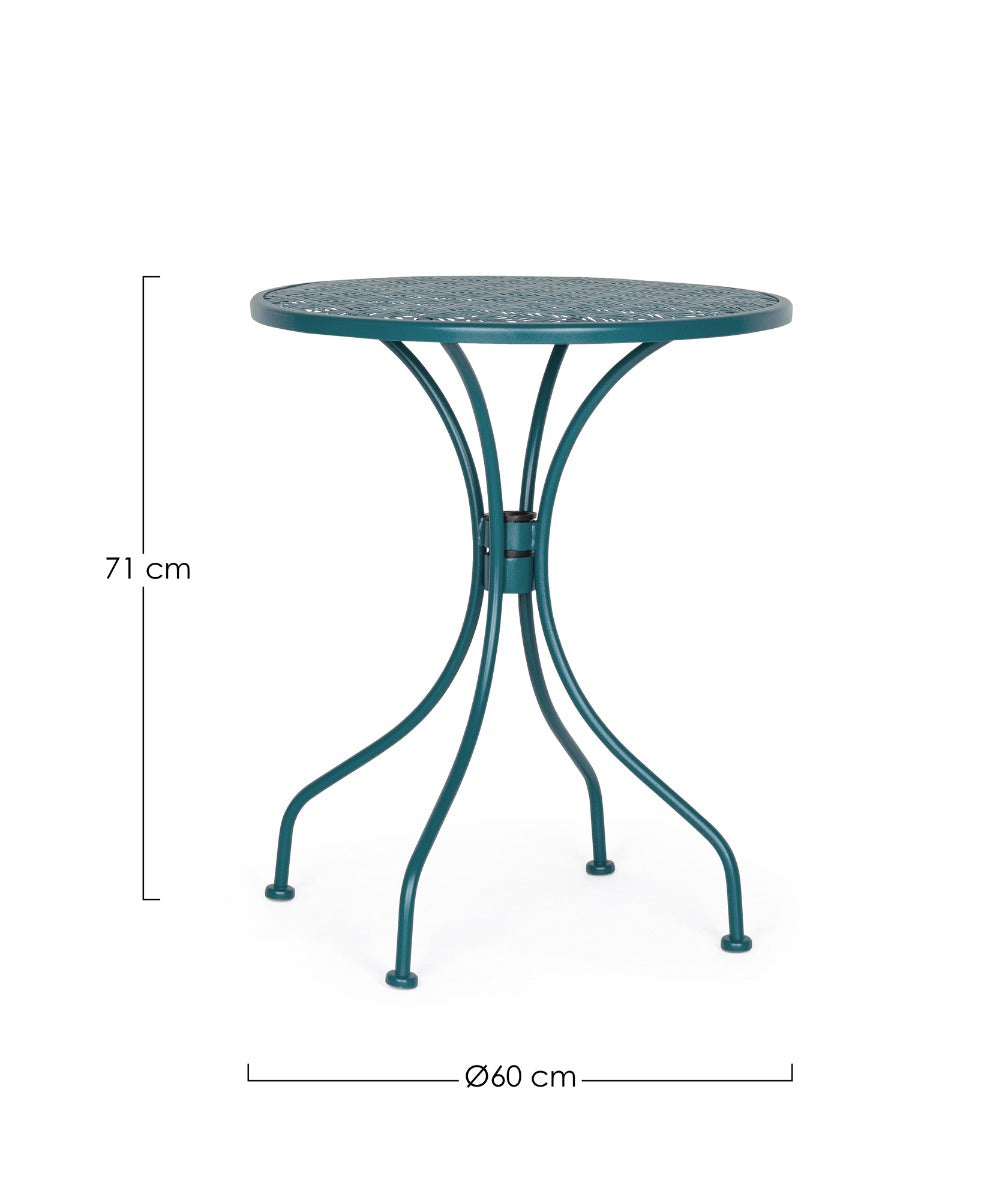 TAVOLO DA GIARDINO LIZETTE BLU OCEAN 60CM