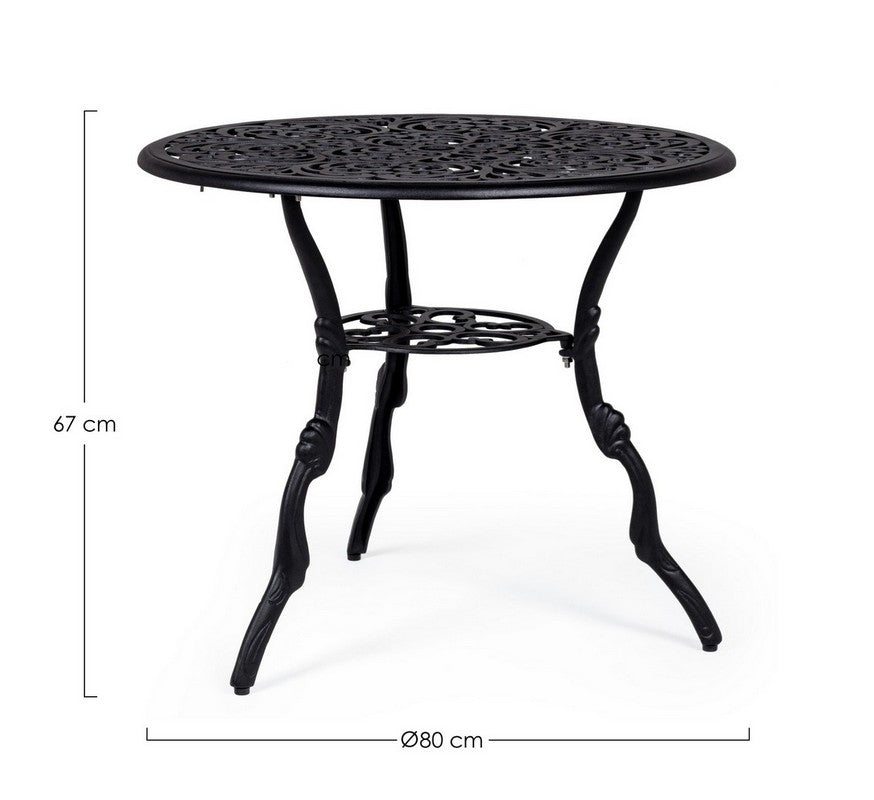 TAVOLO D.80CM ANTRACITE VICTORIA