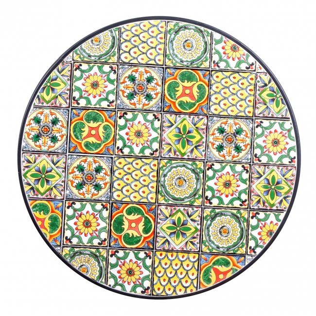 SET TAVOLO DA GIARDINO NAXOS D.60CM + 2 SEDIE PIEGHEVOLI NAXOS