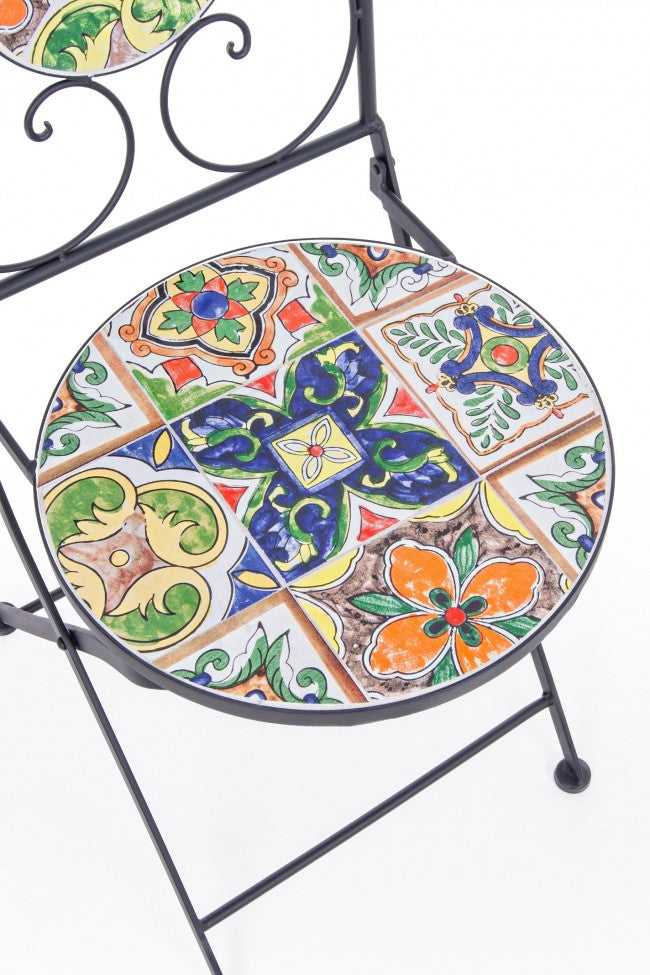 SET BISTROT PALOMA TAVOLO 60CM + 2 SEDIE