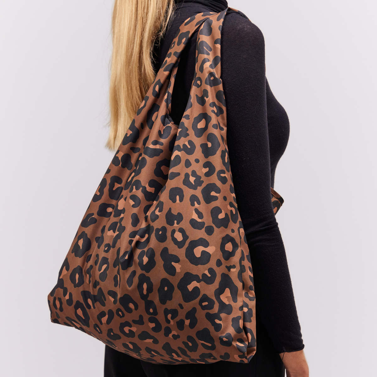 Borsa Riutilizzabile Ecologica in rPET Stampa Leopardata - immagine 2