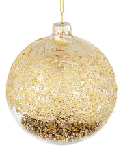 PALLINA IN VETRO FUSION ORO 10CM
