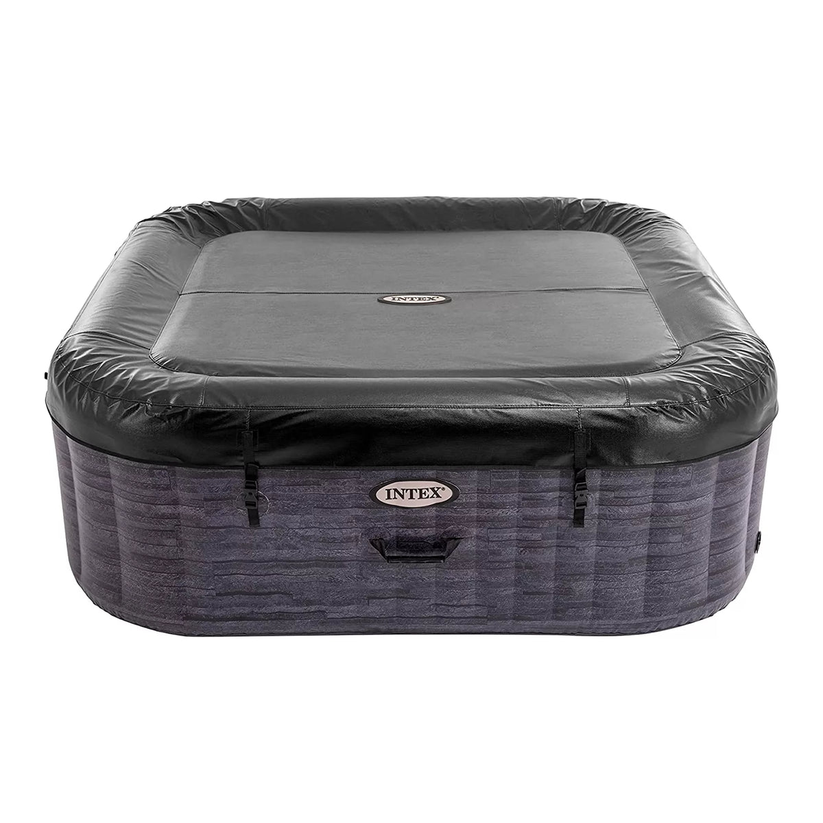 Spa Idromassaggio Greystone Deluxe 4 posti 175cm x 175cm x 71cm Grigio effetto pietra INTEX