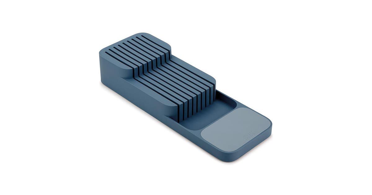 PORTA COLTELLI COMPATTO DRAWERSTORE AZZURRO