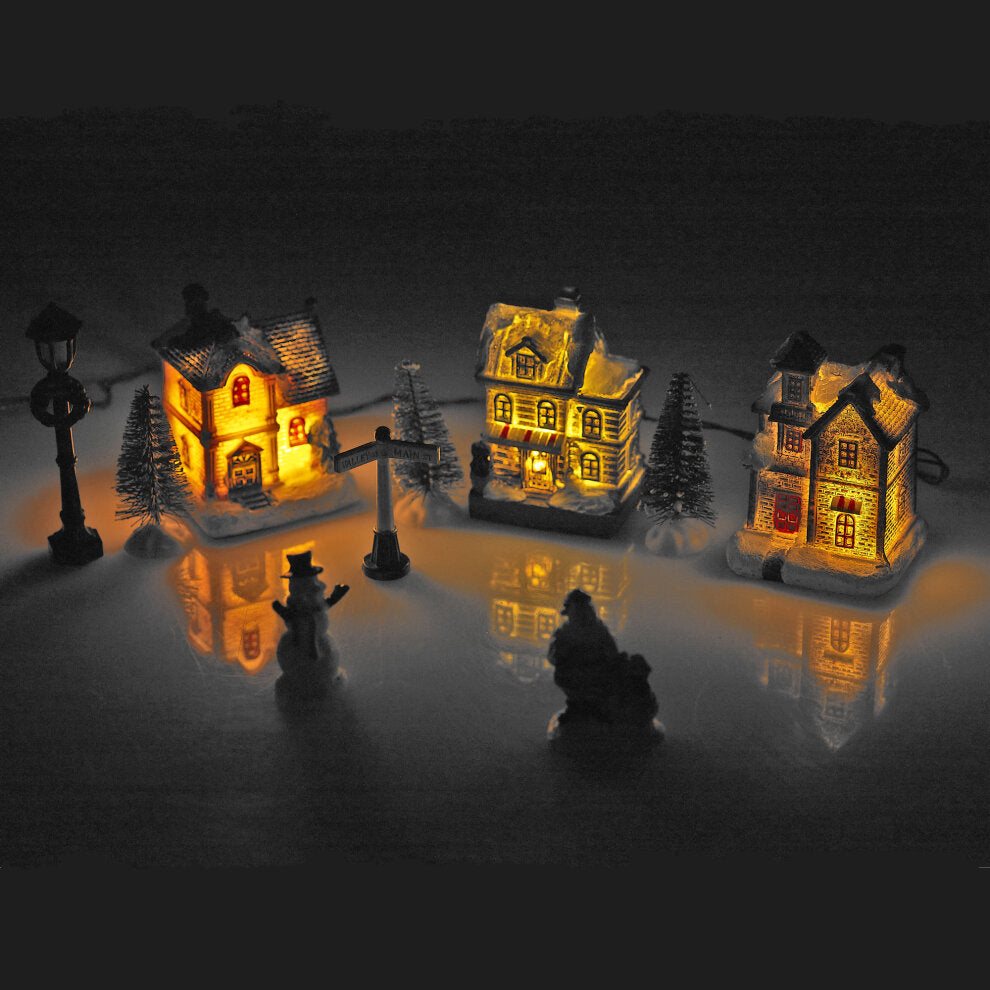 SET CON VILLAGGIO NATALIZIO CON LED