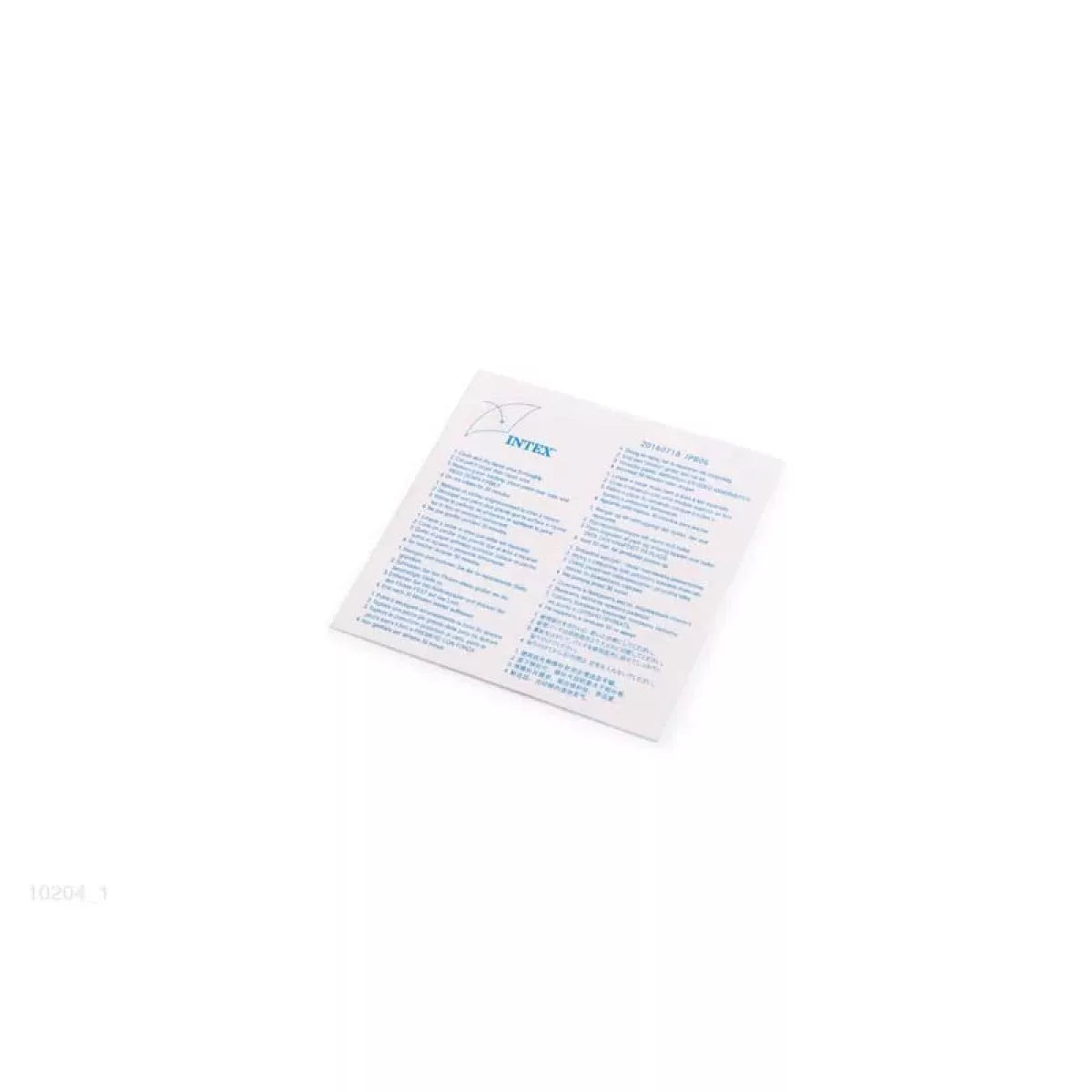 Toppa Adesiva di Riparazione per Piscine e Gonfiabili 10204 6x6 cm Trasparente INTEX