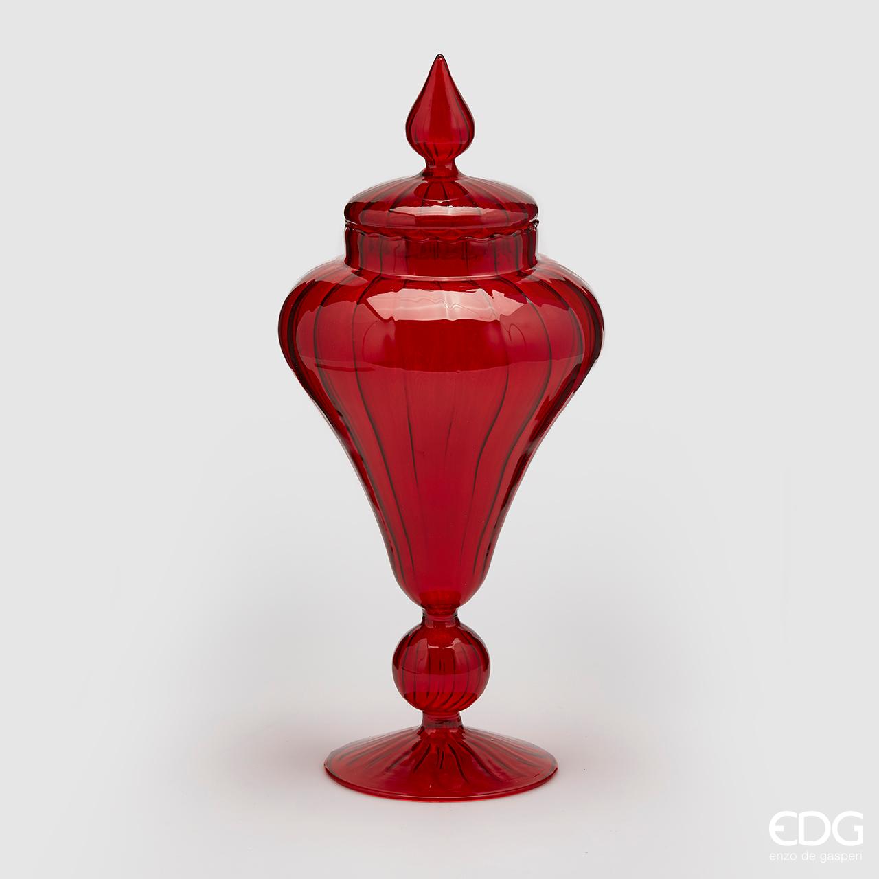 CONTENITORE PER CARAMELLE BONBON 17X36CM ROSSO