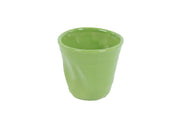 BICCHIERINO DA CAFFE' IN PORCELLANA ACCARTOCCIATO VERDE KALEIDOS