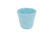 BICCHIERINO DA CAFFE' IN PORCELLANA ACCARTOCCIATO ANDAMAN LIGHT BLUE KALEIDOS
