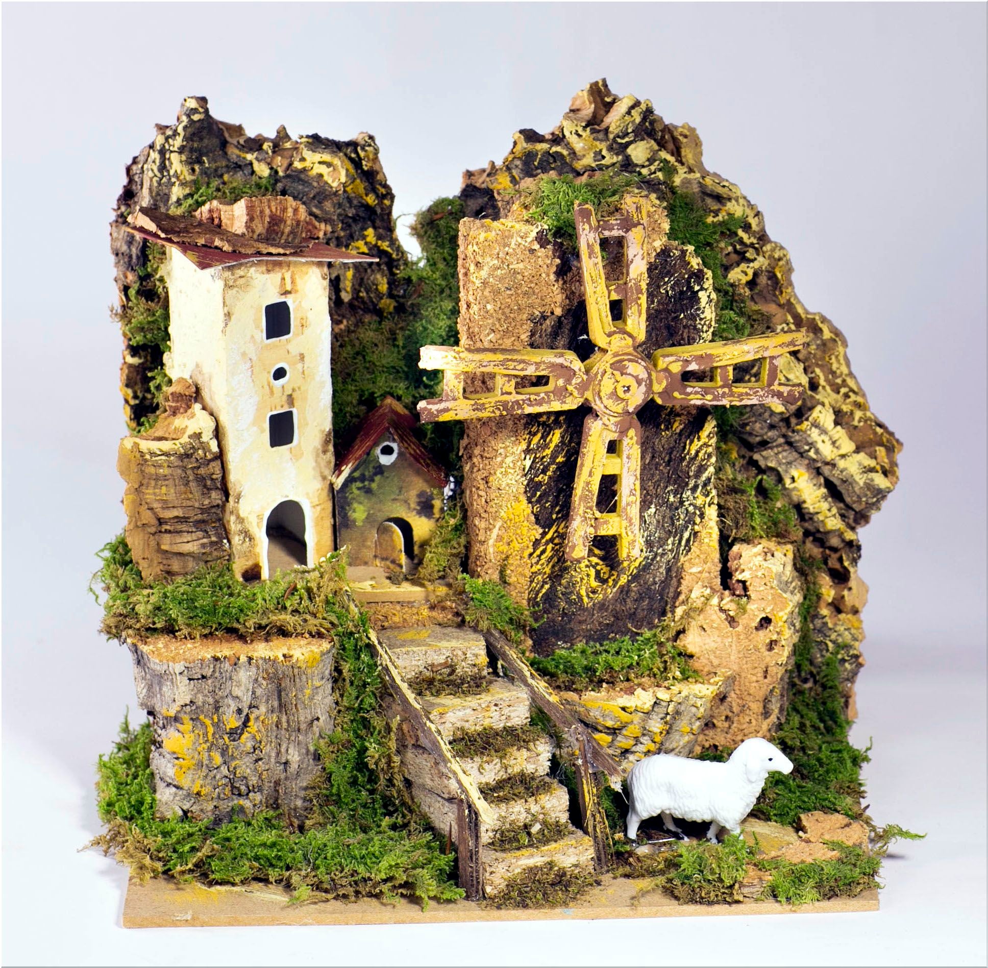 MULINO A VENTO CON MOVIMENTI 20X14X18CM